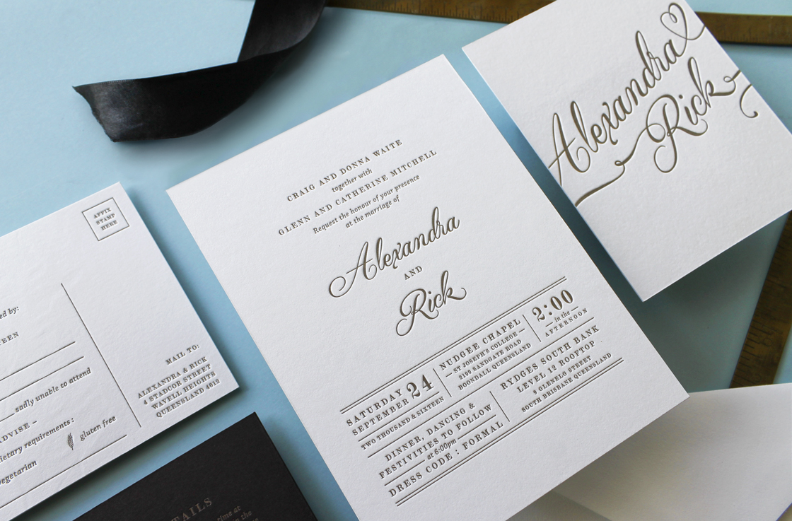 Alexandra-and-Rick-Gold-Typographic-Letterpress_invitation-detail
