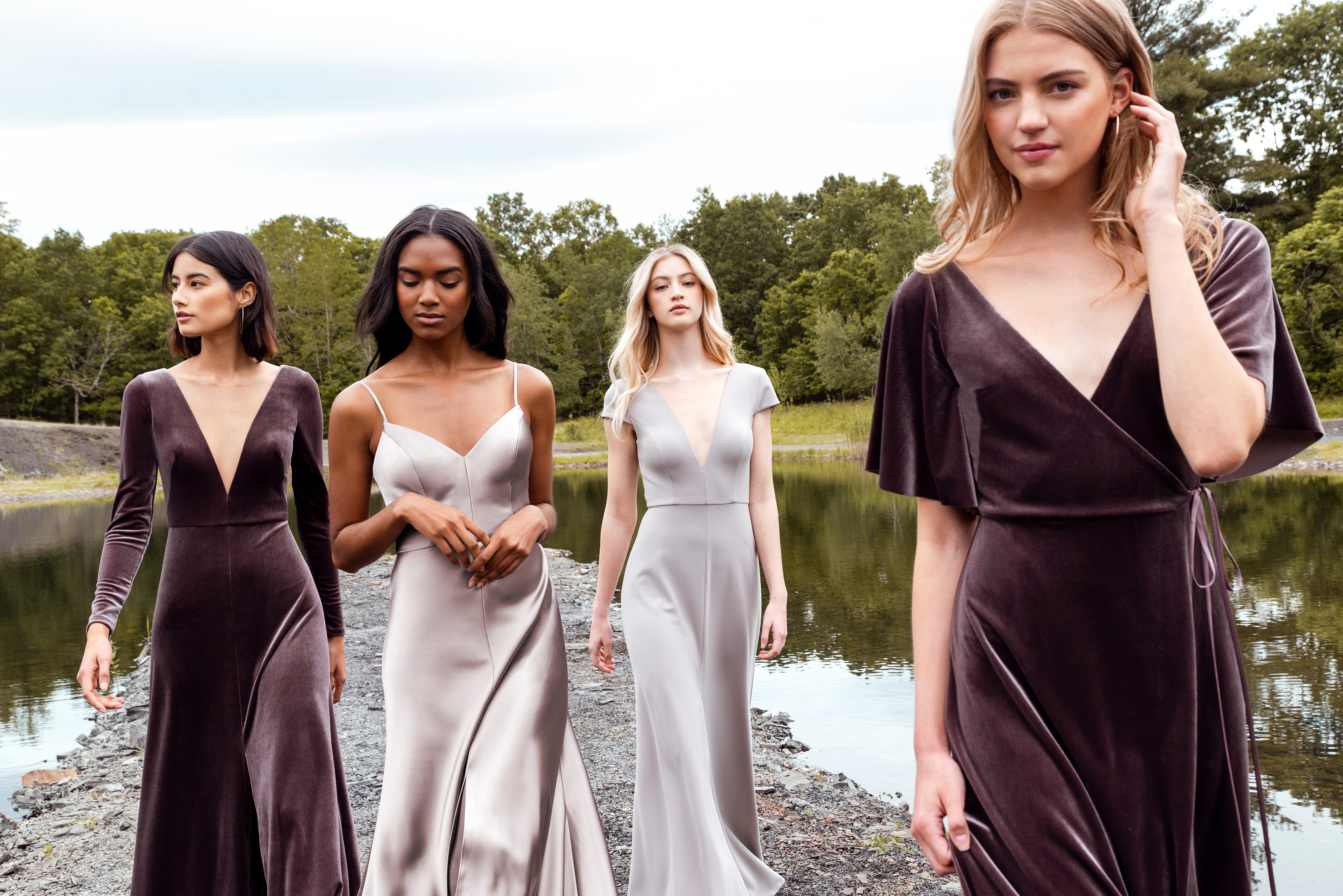 Bridesmaids dresses in every colour and size