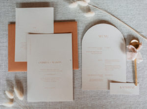 Modern and Sleek wedding stationery